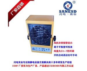 SANESD-01FS自动清洁数显报警式离子风机